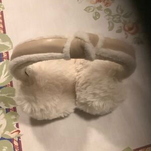 Plush Cream Ear Warmers